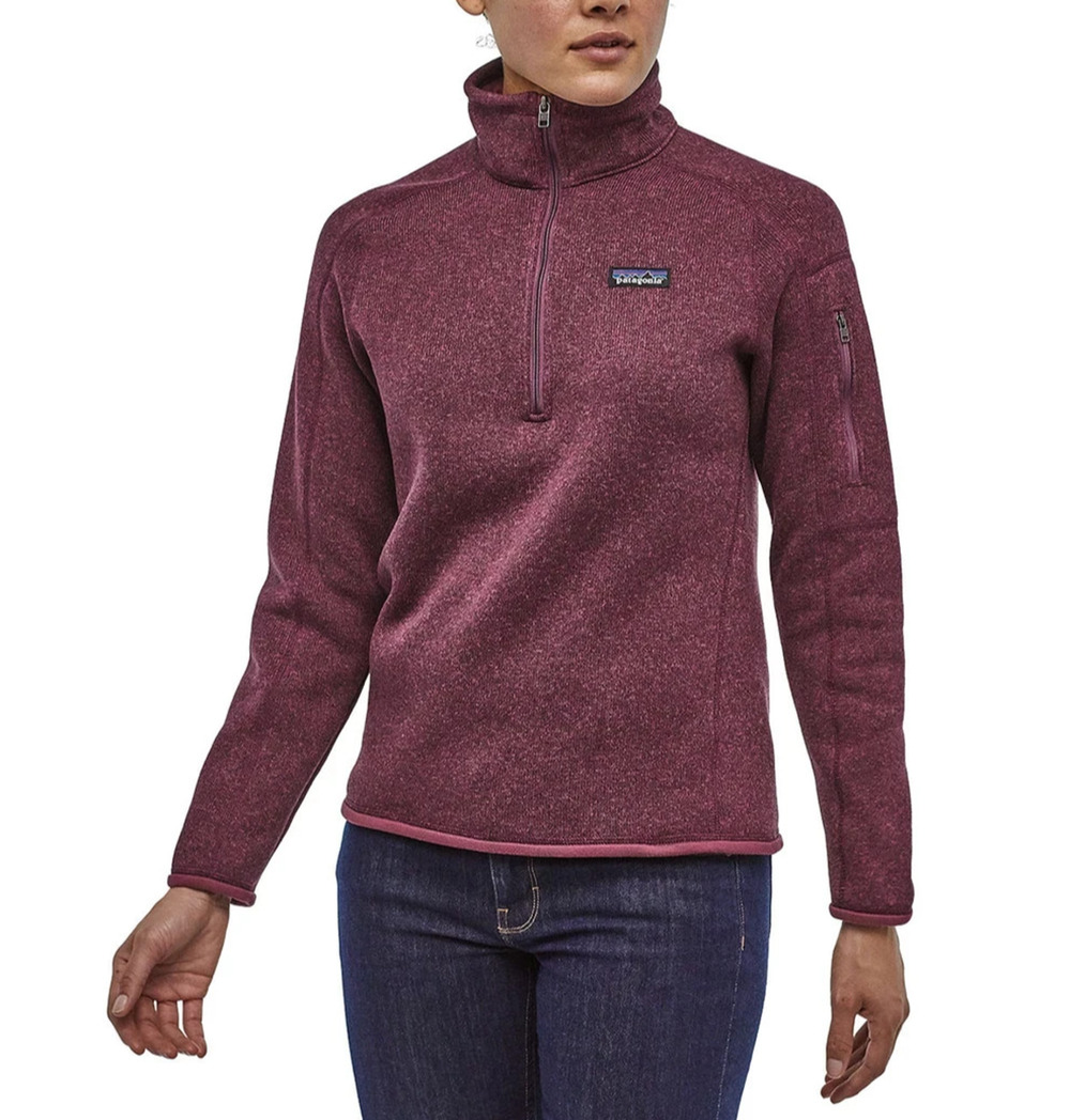 Patagonia Merlot Better Sweater 1/4 Zip Y2K Pullover Fleece Jacket XS A010980